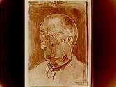Oljemålning: Manshuvud av konstnären Bertil Damm, 1912.
Ägare Grosshandlare Albin Rapp