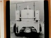 Gengasaggregat till buss, monterat på släpvagn.
AB Gasgenerator.
