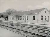 Envånings stationsbyggnad.
Örebro Södra Järnvägsstation, Eugenparken.