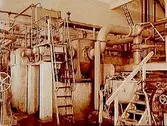 Örebro Pappersbruk, interiör, en sil levererad av AB Ekströms Maskinaffär Stockholm.