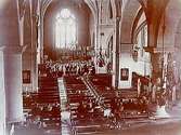 Interiör av Nikolaikyrkan.
Sångarförbundets samsjungning i Nikolaikyrkan, söndagen den 19 April 1925.