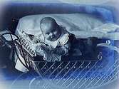 En baby i barnvagn, Märta Lindskog.
Sam Lindskogs privata bilder.
