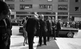 Kungen på Medborgarhuset 5 juni 1965