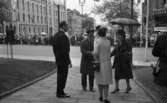 Kungen vid Nikolaikyrkan 5 juni 1965
Stortorget
Valter Åman
Gustav VI Adolf
Tyra Åman
700 år