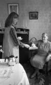 Ferie jobb 10 juli 1965

Ung kvinna serverar kaffe till äldre kvinna