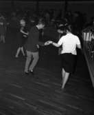 Minnenas 23 maj 1966

I förgrunden syns ett par med ryggarna åt kameran som dansar med varandra i Brunnsparken. Ytterligare par syns runtomkring dem.