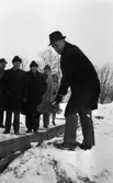 Första spadtaget lasarettet  4 februari 1966