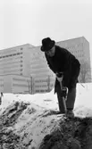 Första spadtaget lasarettet  4 februari 1966