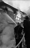 Brand i Gi-Pe kemisk-tekniska fabrik i Hjärsta. 
8 december 1967.