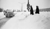 Snöchocken lamslog stan 2 februari 1967.