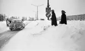 Snöchocken lamslog stan 2 februari 1967.