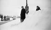 Snöchocken lamslog stan 2 februari 1967.
