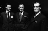 Mekanförbundet, Åman krockade 31 maj 1968

Tre herrar i mörka kostymer. Alla tre bär vita skjortor och två bär ljusa slipsar. Mannen till vänster bär mörk slips. Mannen till höger bär glasögon även.