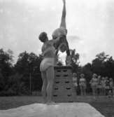 Gymnastikkurs i Hasselfors.
7 augusti 1955