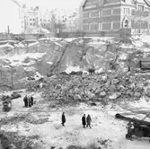 Reportage från skyddsrummet.
26 februari 1955