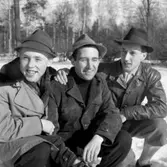 Korptävling i skidor.
28 februari 1955