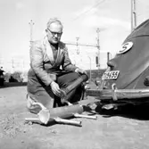 Trafiktestningarna.
27 april 1955