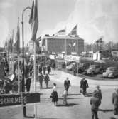 Invigning av mässan och bilder från expo.
27 maj 1955