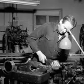 Agafabriken, Skofabriken. Kumla.
Bildsidan.
4 december 1954.