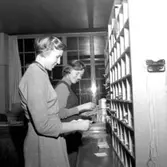 Postverket, Julkortsavdelningen.
23 december 1954.