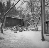 Lastbilsvurpa i Ekeby.
23 december 1954.