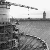 Reportage från Nya vattentornet.
Juli 1956