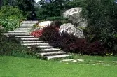 Stentrappa vid Nya kyrkogården.