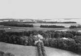 Flygfoto över Segersjö Slott, Odensbacken.