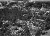 Flygfoto över Mullhyttemo.
Bilden tagen för vykort.