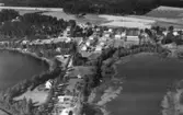 Flygfoto över Estabo, Åsbro.Bilden tagen för vykort.