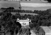 Flygfoto över Carlslunds egendom, herrgården.
Bilden tagen för brevkort.