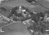 Flygfoto över Vintrosa kyrka.
Bilden tagen för vykort.