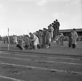 Friidrott, Eyravallen, 1948.
 Tidtagare