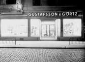 Gustafsson & Görtz, affärsexteriör, skyltfönster.