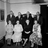 Rumsinteriör, släktgrupp 8 personer.
Eskil Fredrikssons 50-årsdag.