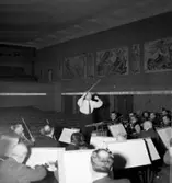 Konserthuset, interiör, orkester.