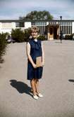 Susanna Borg i examensdress, 8 juni 1962.