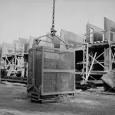 Byggnadsarbete, lyftkran.
Örebro söder.