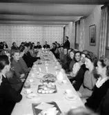 Konsums restaurang, interiör, personalfest.