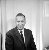 En man, bröstbild.
Bengt Blomkvist, kamrer på Sedells Reklam.