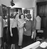 Yrkesskolan, interiör, sömnad.