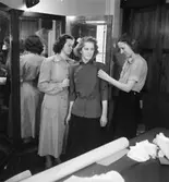 Yrkesskolan, interiör, sömnad.