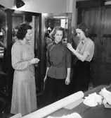 Yrkesskolan, interiör, sömnad.