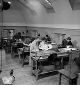 Skoyrkesskolan, interiör, grupp.