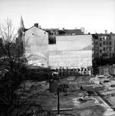 Konsum Domus, under byggnadsarbetet.