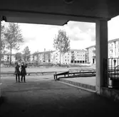 Bostadsområde. Lekande barn.
Baronbackarna, Örebro.
Arkitekt Alm
Ekholm & White