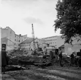 Konsum Domus, under byggnadsarbetet.