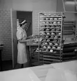 Konsum Rosta, bageriet, interiör.