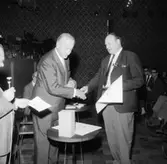 Schack VM i augusti 1966, prisutdelning.