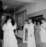 Rumsinteriör, Luciafirande.
Örebro Kexfabrik.